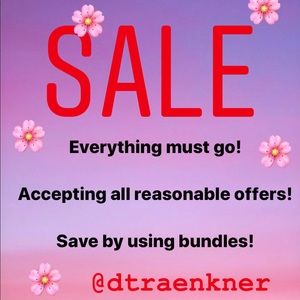Full closet sale! Everything must go!